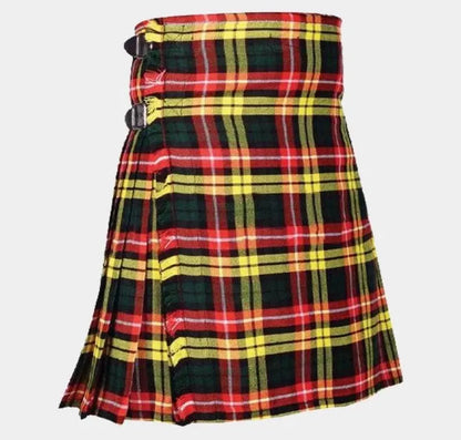 Scottish Buchanan Tartan Kilt For Men Custom Handmade Traditional 8 Yard kilts