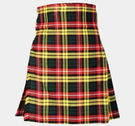 Scottish Buchanan Tartan Kilt For Men Custom Handmade Traditional 8 Yard kilts