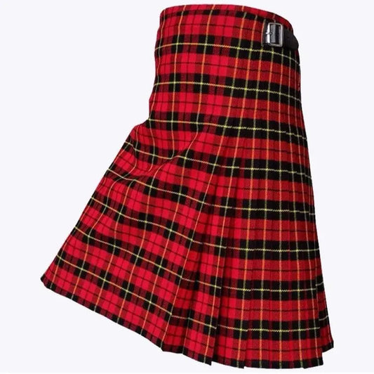 Scottish Wallace Tartan Kilt For Men Custom Handmade Traditional 8 Yard kilts