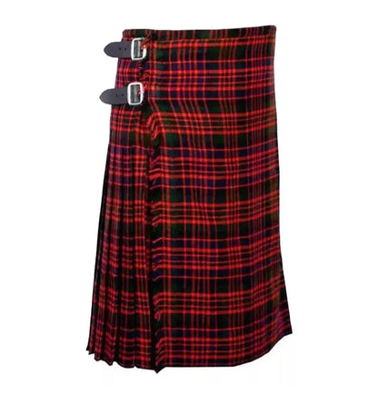 Scottish MacDonald Tartan Kilt For Men Custom Handmade Traditional 8 Yard kilts
