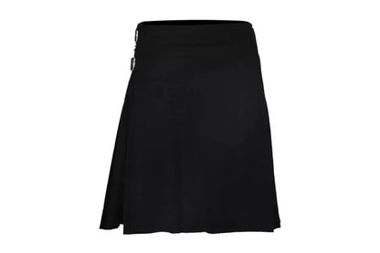 Scottish plain Black Tartan Kilt For Men Custom Handmade Traditional 8 Yard kilts