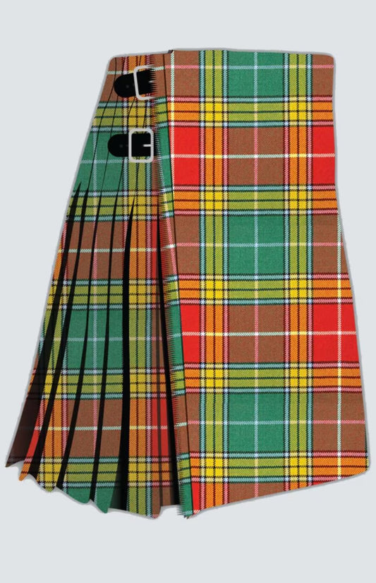 Scottish Clan Buchan Ancient Tartan Kilt For Men Custom Handmade Traditional 8 Yard kilts