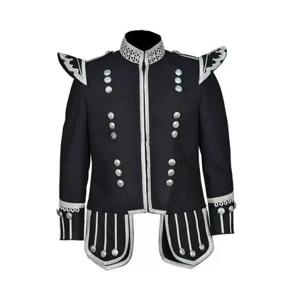 Men’s Scottish Fancy Doublet Kilt Jacket Military Uniform Doublelet Jacket