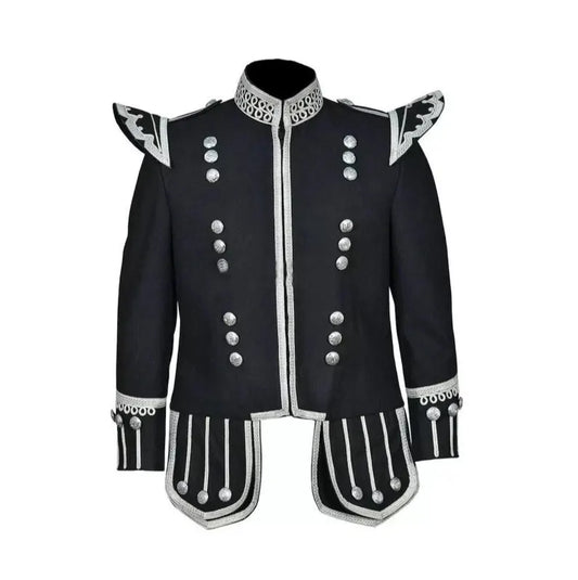 Men’s Scottish Fancy Doublet Kilt Jacket Military Uniform Doublelet Jacket