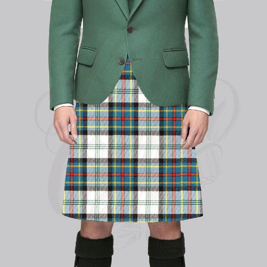 Scottish Highland Gillies Dress Ancient Handmade Tartan 8 Yard Kilt